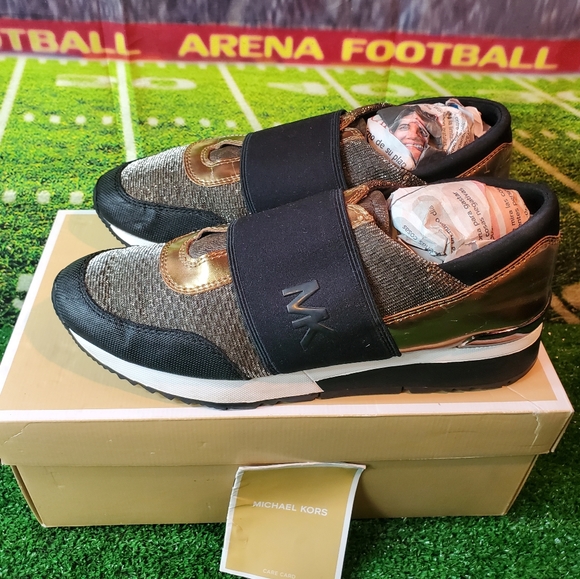 Michael kors maven mixed media raven slip ons size 8 - Picture 2 of 9